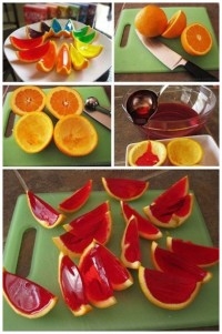 Новогодний десерт: желе в форме апельсина
